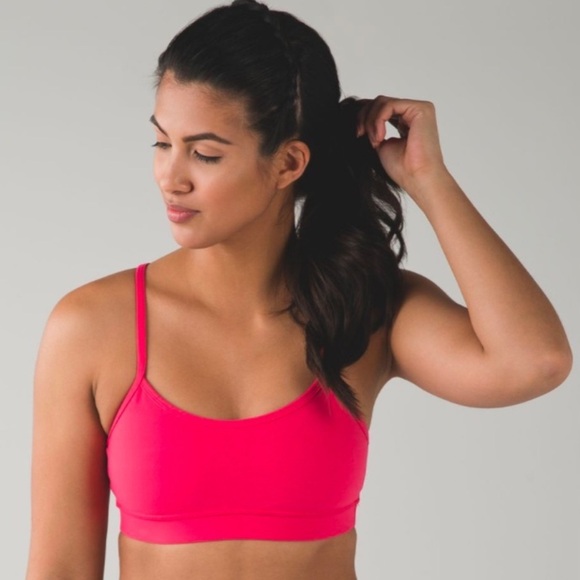lululemon athletica Other - Excellent condition Lululemon Flow Y bra Pink Guava hot pink color Size:2